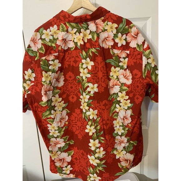 TY Hawaiian Men’s Sz 2XL Short‎ Sleeve Cotton Shirt Made In Hawaii Red - Picture 8 of 8